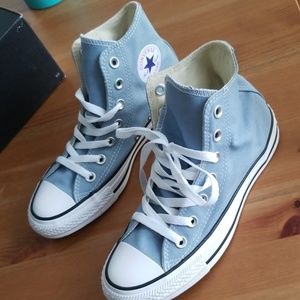 Washed Denim Converse size 6W/4M
